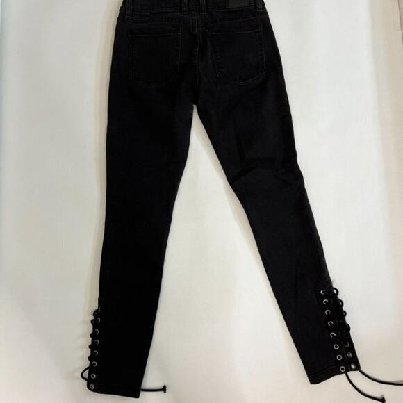 RVCA Juniors Dayley Cone Denim Mid Rise Skinny Jeans Sz 26 - Picture 3 of 10